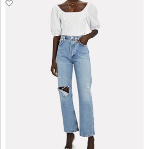 AGOLDE 90’s high rise pinch waiste jeans NWT